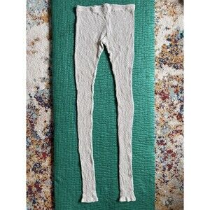 NEW Y2K Pure Good Waffle Knit Thermal Leggings Joggers Pants Casual M/L Stretch